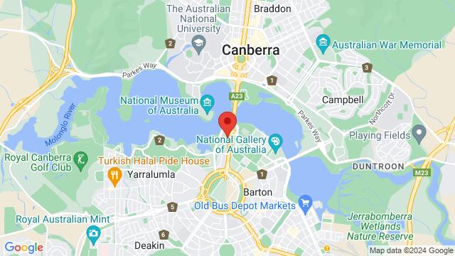 Map of the area around Albert Hall, Yarralumla ACT 2600, Australia,Canberra, Australian Capital Territory, Canberra, CT, AU