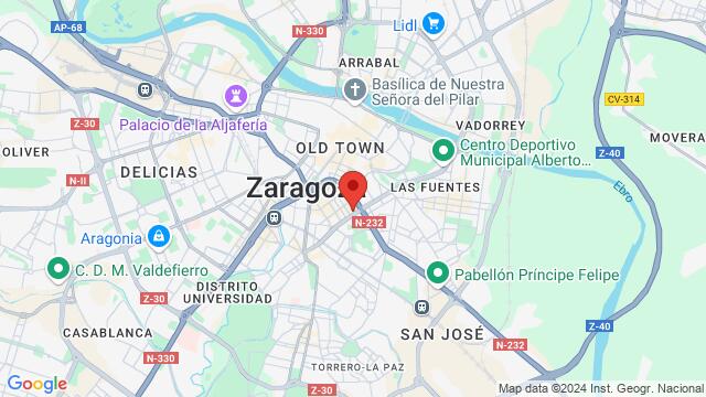 Map of the area around Camino de las torres 42, Zaragoza , Zaragoza