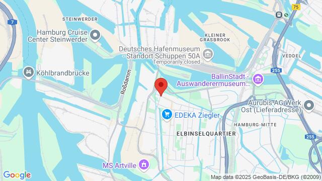 Map of the area around Forró Elbinsel Mokrystraße 1, 21107, Hamburg-Mitte, Hamburg