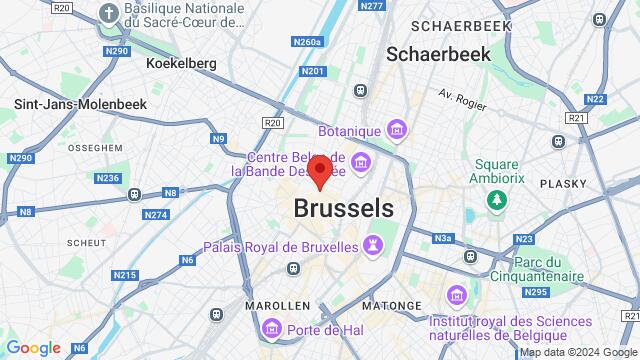 Map of the area around Rue de l\'Ecuyer 5, 1000 , Bruxelles, , Belgique