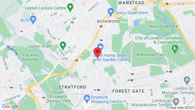 Map of the area around The Sinbin (PLOUGH & HARROW) 419 High Road Leytonstone London  E11 4JU