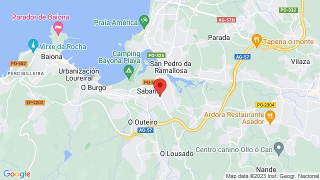 Map of the area around Urbanización Brisa Romana, Rúa A Coruña, 2-4, 36393 Sabaris, Pontevedra, sabaris ,baiona, Pontevedra