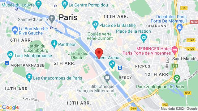 Mapa de la zona alrededor de 11 Port de la Rapée 75012 Paris