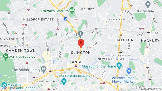 Map of the area around 277A Upper Street, Islington, London, N1 2TZ