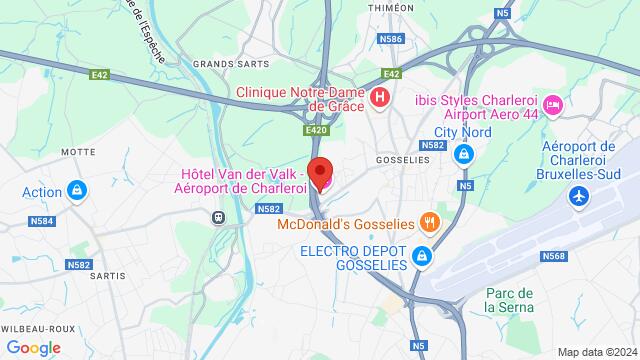 Map of the area around Chaussée de Courcelles 115, Charleroi,