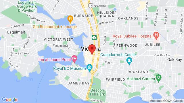Map of the area around 1303 Broad St.,Victoria,BC,Canada, Victoria, BC, CA