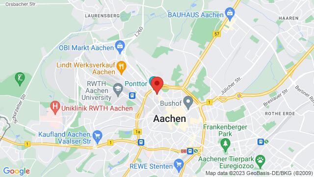 Karte der Umgebung von Pontstrasse 141, Aachen