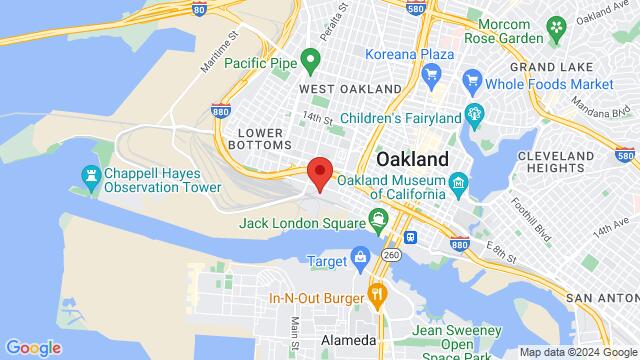 Map of the area around Trilliant Studios, 130 Linden st, Oakland, CA, 94607, United States
