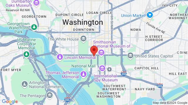 Map of the area around Leroy Nieman Jazz Cafe, 1300 Constitution Ave NW, Washington, DC 20004, United States,Washington D.C., Washington, DC, US