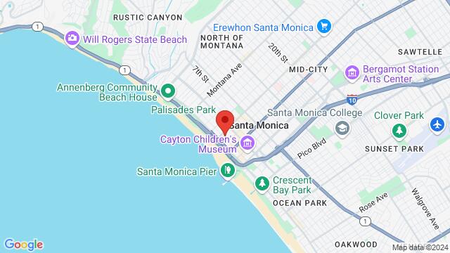 Map of the area around 1217 2nd St., Santa Monica, CA 90401, 1217 2nd St, Santa Monica, CA, 90401, United States