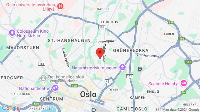 Karte der Umgebung von Olaf Ryes plass 12, 0552 Oslo, Norge,Oslo, Norway, Oslo, OS, NO