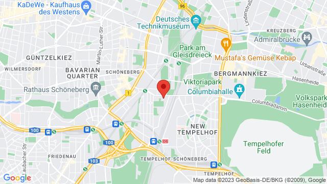 Map of the area around Kolonnenstraße 29, Berlin, Berlin