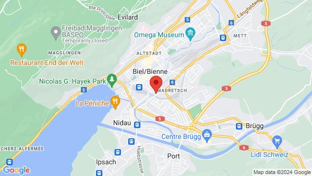 Map of the area around Dance Cosmos, Alfred-Aebi-Strasse 71, 2503 Biel, Switzerland