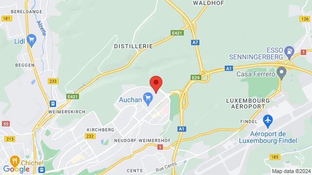 Map of the area around 10, Circuit de la FoireInternationale , Luxembourg,