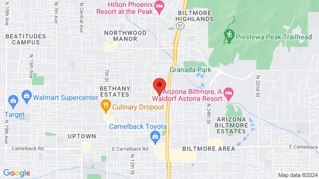 Map of the area around 6015 N. 16th St,Phoenix,AZ,United States, Phoenix, AZ, US
