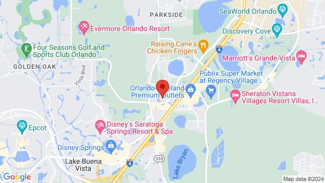Map of the area around 8501 Palm Parkway, 32836, Orlando, FL, United States