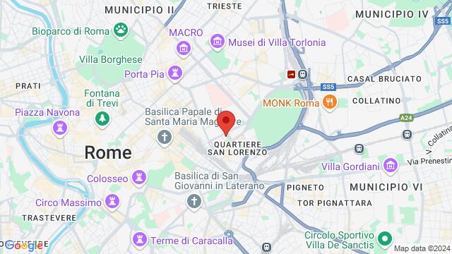 Map of the area around Via dei Marrucini, 1, 00185 Roma RM, Italia,Rome, Italy, Rome, LA, IT