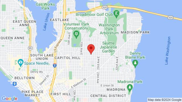 Map of the area around 704 19th Ave E, 704 19th Ave E, Seattle, WA, 98112-4010, United States