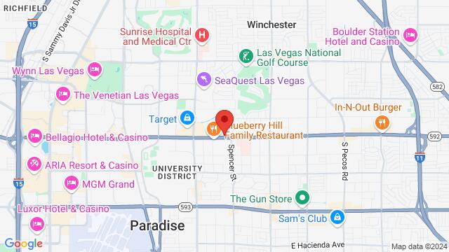 Map of the area around 1700 East Flamingo Road, 89119, Las Vegas, NV, US