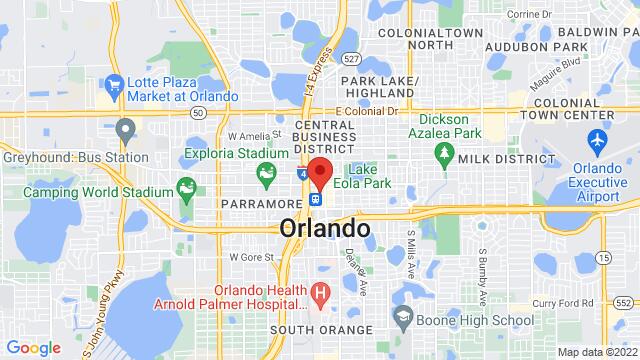 Kaart van de omgeving van 41 W. Church Street, Orlando FL 32801