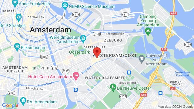 Map of the area around Atlantisplein 1, 1093 NE Amsterdam, The Netherlands