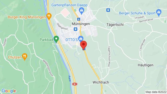 Map of the area around Felix das Eventlokal Thunstrasse 643110 Münsingen