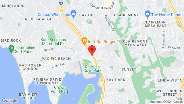 Map of the area around 3567 Del Rey St, San Diego, CA 92109-5718, United States,San Diego, California, San Diego, CA, US