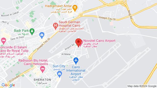 Map of the area around Le Passage Cairo Hotel & Casino, Al Houreya - Heliopolis, شيراتون المطار، قسم النزهة، محافظة القاهرة‬ 11861, Egypt