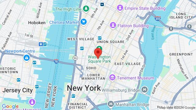 Carte des environs Calle Dao Downtown, 543 LaGuardia Place, Manhattan, New York, NY, 10012, United States