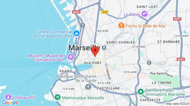 Map of the area around 1 Rue Neuve Saint-Martin 13001 Marseille