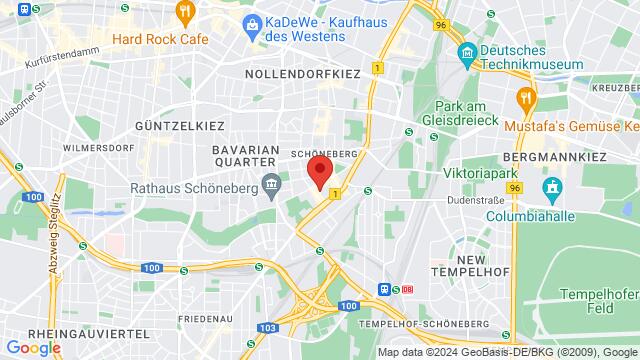 Map of the area around Hauptstraße 30, 10827 Berlin, Deutschland,Berlin, Germany, Berlin, BE, DE