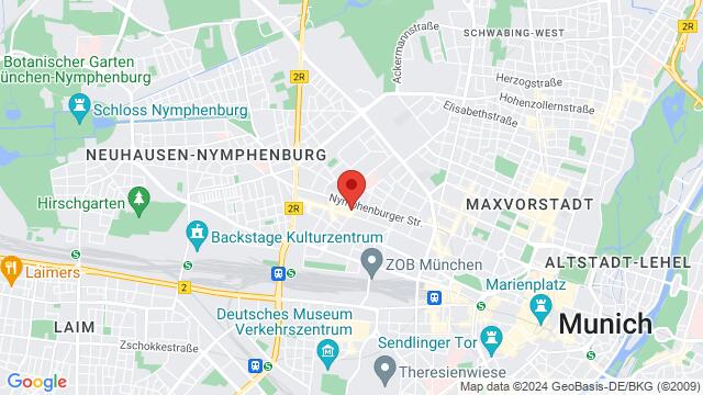 Map of the area around Maillingerstraße 6, 80636 München, Deutschland,Munich, Germany, Munich, BY, DE