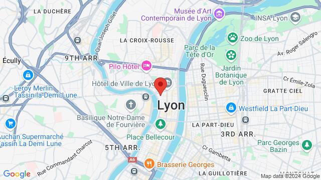 Map of the area around 9 Rue de la Platière, 69001 Lyon, France,Lyon, France, Lyon, RH, FR