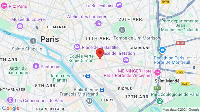 Map of the area around 40 rue de Citeaux, 75012 Paris