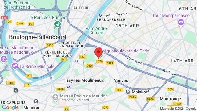 Map of the area around La Palmeraie, 20 Rue du Colonel Pierre Avia, 75015 Paris, France