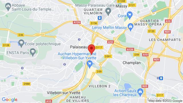 Map of the area around 4 Rue Léon Blum 91120 Palaiseau
