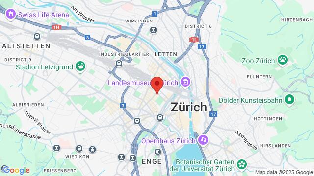 Map of the area around Kanonengasse 20, 8004 Zürich, Schweiz,Zürich, Switzerland, Zurich, ZH, CH