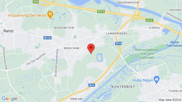 Carte des environs Yolo-Time Steenweg op't Fort 7  2520  Broechem (Ranst)