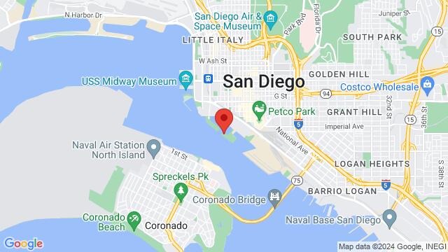 Map of the area around 222 Marina Park Way,San Diego, California, San Diego, CA, US