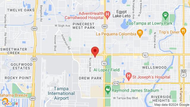 Map of the area around 3932 W Hillsborough Ave,Tampa,FL,United States, Tampa, FL, US