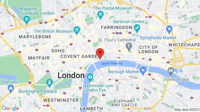Karte der Umgebung von BAR SALSA TEMPLE, London, WC2R 2PH