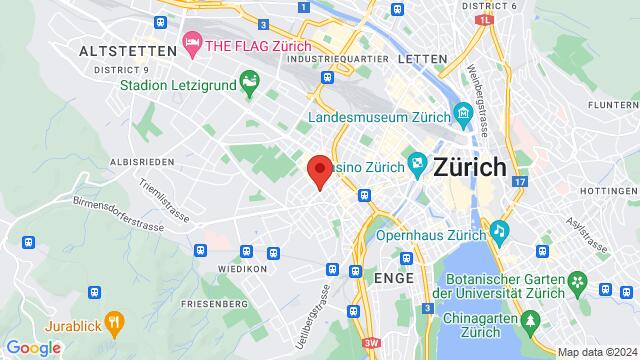 Kaart van de omgeving van Aemtlerstrasse 26, 8003 Zürich, Schweiz,Zürich, Switzerland, Zurich, ZH, CH