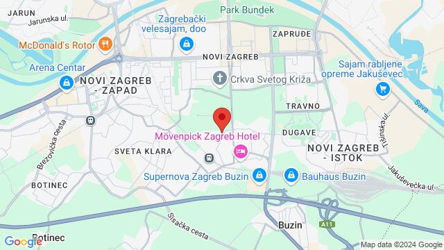 Map of the area around Horvatova ulica 35b,Zagreb, Croatia, Zagreb, GZ, HR