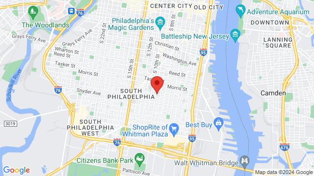Map of the area around Bok Bar, 800 Mifflin Street, Philadelphia, PA, 19148, US