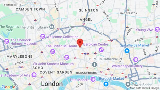 Map of the area around Herbal Hill Studios - Student Accommodation Central London, 8 Herbal Hill, London, EC1R 5EJ, United Kingdom,London, United Kingdom, London, EN, GB