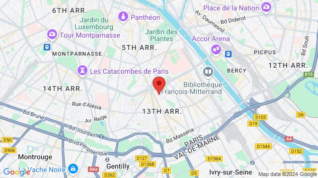 Map of the area around 67,  avenue Edison,Paris, France, Paris, IL, FR