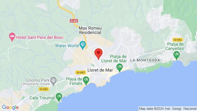 Map of the area around Evenia Olympic Palace, Av. del Rieral, 57, 17310 Lloret de Mar, Girona, Spain