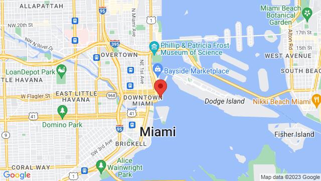 Map of the area around 100 Chopin Plaza, 33131, Miami, FL, United States