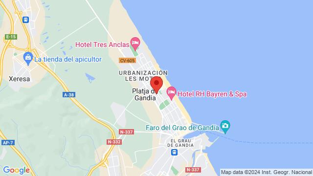 Carte des environs Carrer de la Rioja, 41, 43, Gandia, Alacant