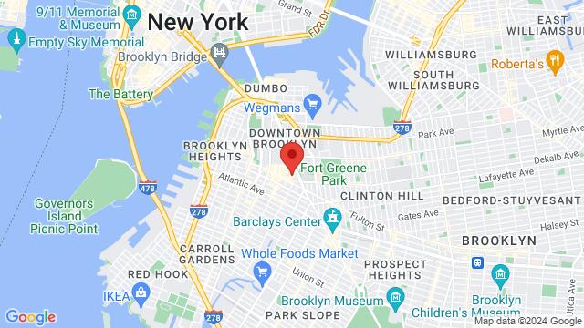 Map of the area around DeKalb Market Hall, 445 Albee Square W, Brooklyn, NY, 11201, United States